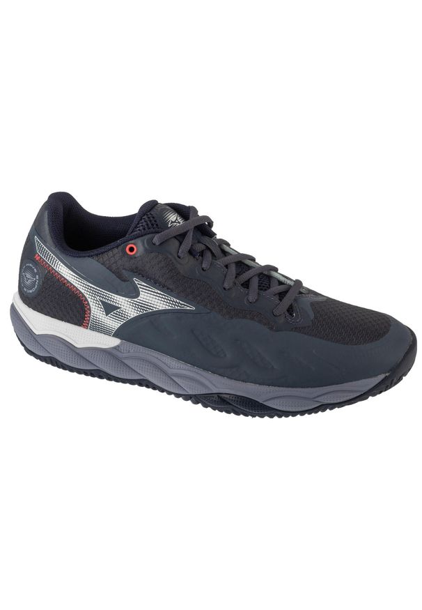 Mizuno - Buty do tenisa męskie, Wave Enforce Court CC Tennis. Kolor: szary. Model: Mizuno Wave. Sport: tenis
