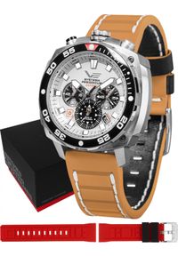 Zegarek Vostok Europe Zegarek męski VK67-650A722 brązowy. Kolor: brązowy #1