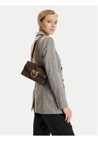 Pinko - PINKO Torebka Love One Mini Light Dc Al 25-26 PLTT 104550 A2OS Brązowy. Kolor: brązowy. Materiał: skórzane #4