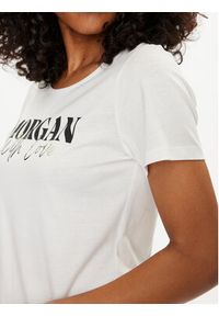 Morgan T-Shirt 241-DUNE Biały Regular Fit. Kolor: biały. Materiał: bawełna