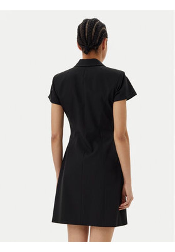 Hugo - HUGO Sukienka koktajlowa Kazuna 50544765 Czarny Regular Fit. Kolor: czarny. Materiał: wiskoza, syntetyk. Styl: wizytowy