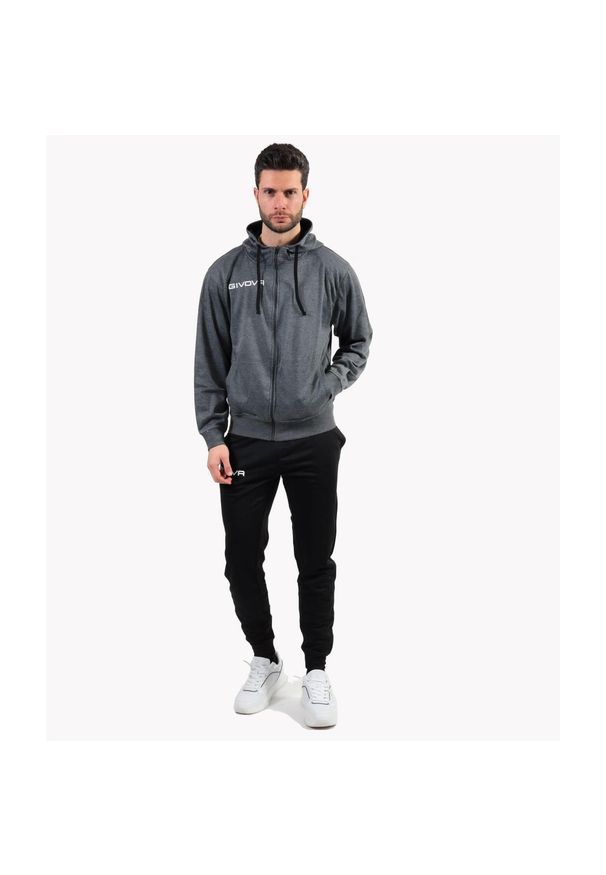 Givova Tuta King 4 Seasons L - dres sportowy. Kolor: czarny, szary, wielokolorowy. Materiał: dresówka