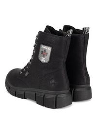 Rieker Trzewiki X3410-00 Czarny. Kolor: czarny. Materiał: materiał #5