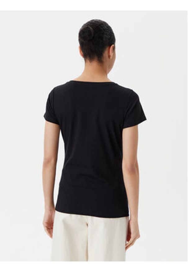 Liu Jo Beachwear T-Shirt VA5154 JS003 Czarny Regular Fit. Kolor: czarny. Materiał: bawełna