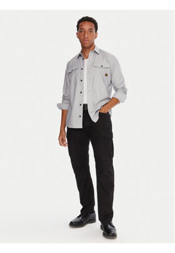 G-Star RAW - G-Star Raw Koszula Marine D24963-C290 Khaki Slim Fit. Kolor: brązowy. Materiał: bawełna. Styl: marine