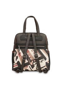 Brązowy Stylowy Damski Plecak Anekke Edycja Limitowana. Kolor: brązowy. Materiał: materiał. Wzór: haft, aplikacja, napisy. Styl: elegancki #5