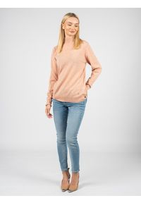 Guess Sweter | W1BR37Z2WG0 | Kobieta | Cielisty, Różowy. Okazja: na co dzień. Typ kołnierza: golf. Kolor: różowy. Materiał: wiskoza, nylon, poliester. Styl: casual