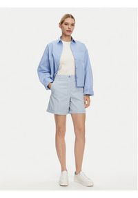 TOMMY HILFIGER - Tommy Hilfiger Szorty materiałowe WW0WW42457 Błękitny Regular Fit. Kolor: niebieski. Materiał: bawełna