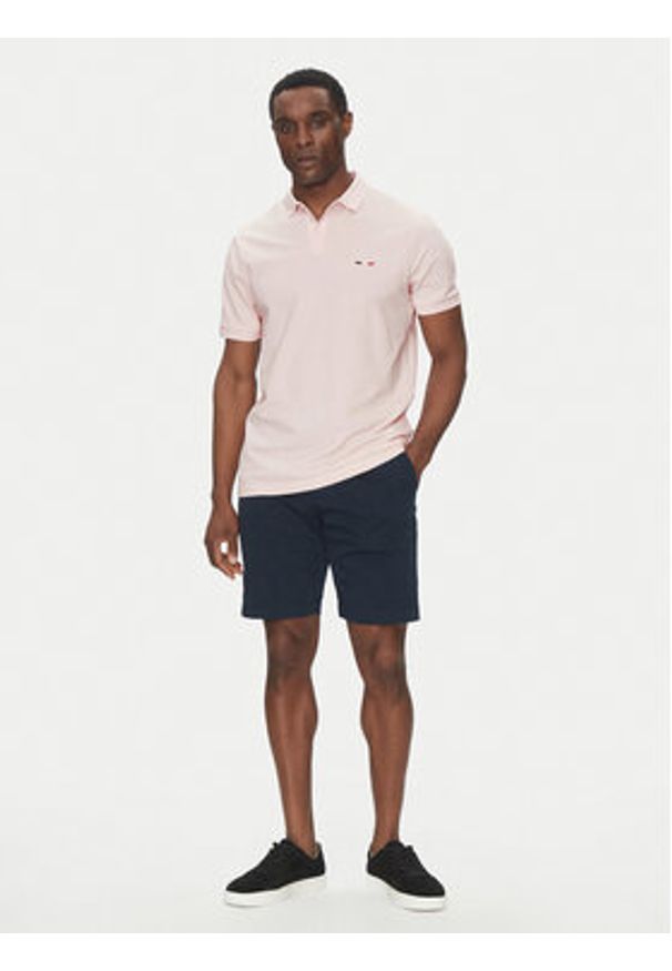 Hechter Paris Polo 74004 151902 Różowy Regular Fit. Typ kołnierza: polo. Kolor: różowy. Materiał: bawełna