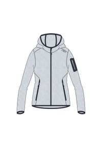 Polar z kapturem dla kobiet CMP. Typ kołnierza: kaptur. Kolor: szary. Materiał: polar. Sezon: zima. Sport: narciarstwo #1