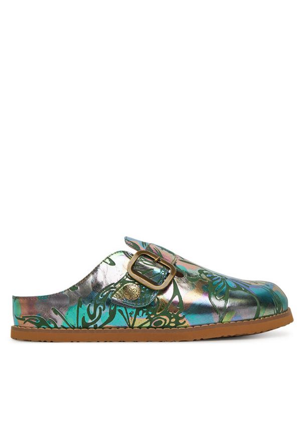 Laura Vita Klapki Brownieo 12 Srebrny. Kolor: srebrny. Materiał: skóra