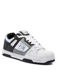 DC Sneakersy Stag 320188 Biały. Kolor: biały. Materiał: skóra