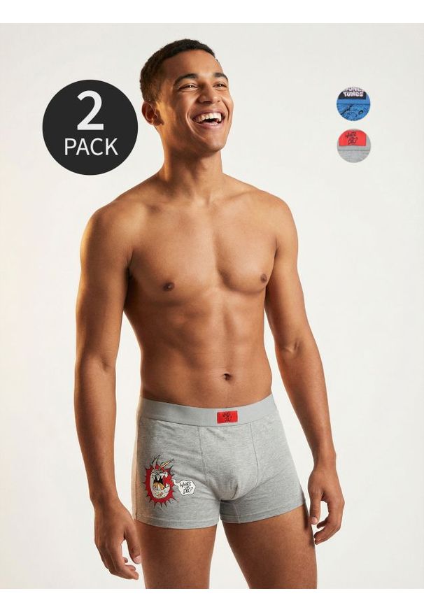 Sinsay - Bokserki ze wzorem 2 pack - wielobarwny