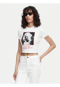 Guess T-Shirt W6YI64 K6710 Biały Regular Fit. Kolor: biały. Materiał: wiskoza #1