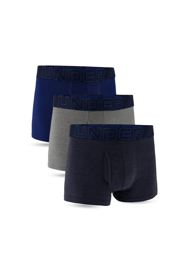Under Armour - Bokserki sportowe męskie UNDER ARMOUR majtki 3-PAK. Kolor: wielokolorowy. Sport: fitness