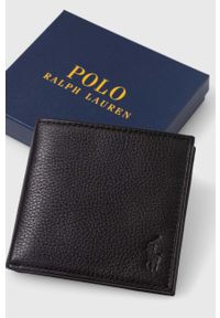 Polo Ralph Lauren portfel skórzany męski kolor czarny. Kolor: czarny. Materiał: skóra #4