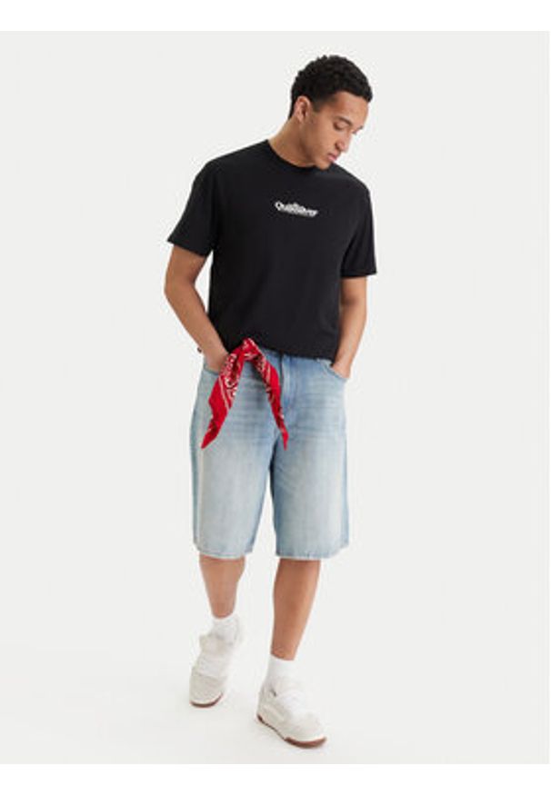 Quiksilver T-Shirt EQYZT08174 Czarny Regular Fit. Kolor: czarny. Materiał: bawełna