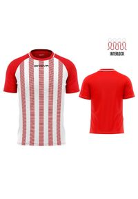 Koszulka sportowa Givova Rugby czerwona-biała XL męska. Kolor: czerwony, biały, wielokolorowy. Materiał: poliester. Sport: piłka nożna, fitness, kolarstwo