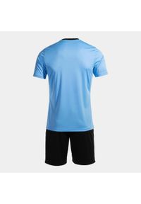 Zestaw Sportowy Joma Victory Błękitny 3XS - Oddychający i Trwały. Kolor: niebieski, czarny, wielokolorowy. Materiał: dresówka. Sport: piłka nożna