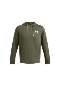 Bluza z kapturem Under Armour Rival Terry LC. Typ kołnierza: kaptur. Kolor: zielony, biały, wielokolorowy. Sport: fitness #1