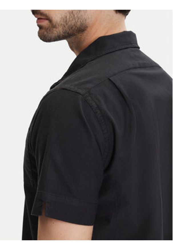 Polo Ralph Lauren Koszula 710980423500 Czarny Regular Fit. Typ kołnierza: polo. Kolor: czarny. Materiał: bawełna