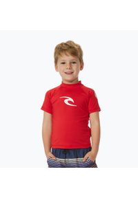 RIPCURL - Koszulka do pływania dziecięca Rip Curl Brand Wave UPF. Kolor: czerwony