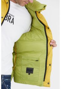 Blauer USA - BLAUER Żółty puchowy bezrękawnik męski Sebastian, Rozmiar 3XL. Kolor: żółty. Materiał: puch. Długość rękawa: bez rękawów #3