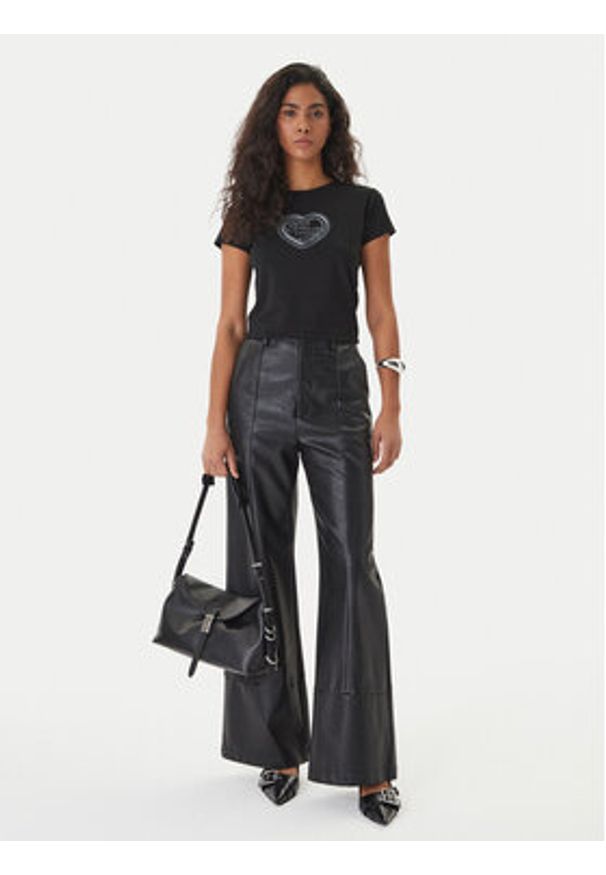 Hugo - HUGO T-Shirt Dichroma_B 50560769 Czarny Slim Fit. Kolor: czarny. Materiał: bawełna