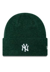 New Era Czapka New York Yankees Wide Cuff Knit Beanie 60580768 Zielony. Kolor: zielony. Materiał: materiał, poliester