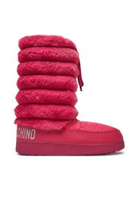 Love Moschino - LOVE MOSCHINO Śniegowce JA24312G0LISH626 Różowy. Kolor: różowy. Materiał: materiał #4