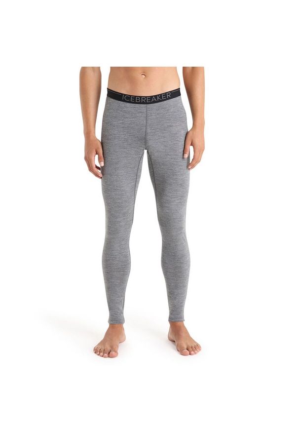 Legginsy Icebreaker Merino 200 Oasis Thermal 1043690131 - szare. Kolor: szary. Materiał: wełna, materiał. Sport: turystyka piesza