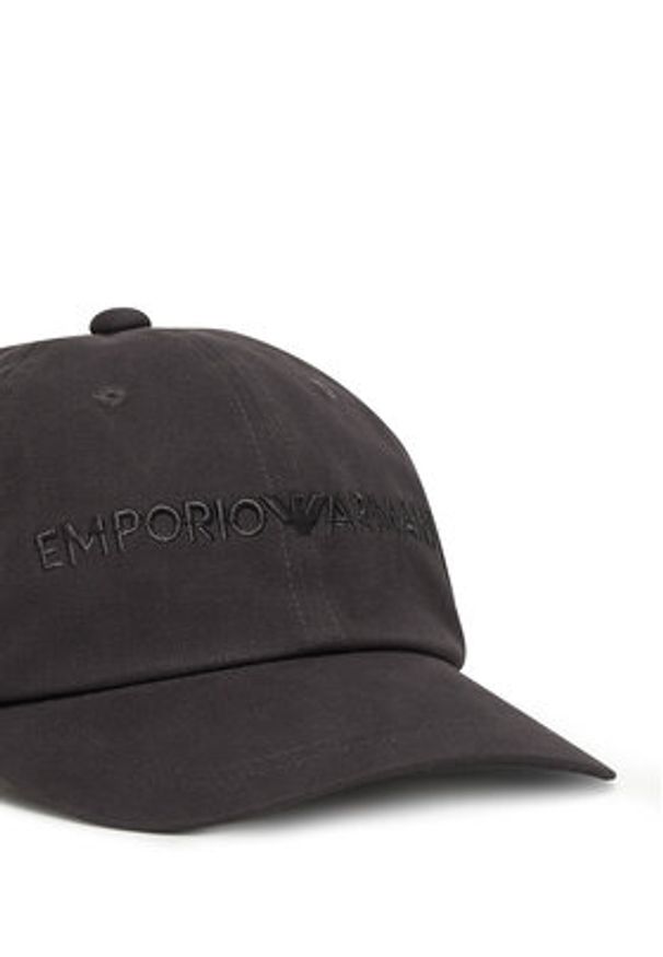 Emporio Armani Czapka z daszkiem EM001319 AF14032 U8168 Czarny. Kolor: czarny. Materiał: bawełna
