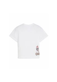Puma - Dziecięca luźna koszulka PUMA x HELLO KITTY AND FRIENDS z grafiką PUMA White. Kolor: biały. Wzór: motyw z bajki