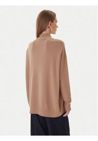 Kontatto Sweter 3M0822C Beżowy Relaxed Fit. Kolor: beżowy. Materiał: syntetyk #3