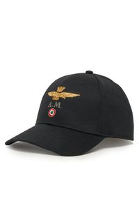Aeronautica Militare Czapka z daszkiem 251HA1100CT2848 Czarny. Kolor: czarny. Materiał: bawełna, materiał