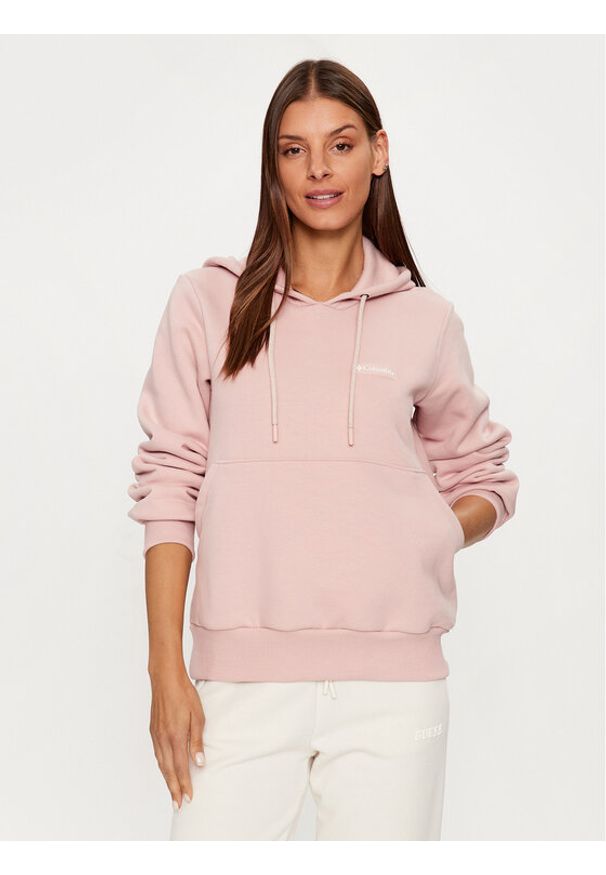 columbia - Columbia Bluza W Marble Canyon™ Hoodie Czerwony Regular Fit. Kolor: czerwony. Materiał: syntetyk, bawełna
