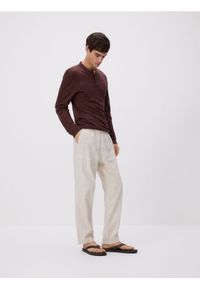 Reserved - Bawełniane spodnie jogger - złamana biel. Materiał: bawełna #1