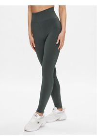 Calvin Klein Performance Legginsy 00GWS3L607 Zielony Slim Fit. Kolor: zielony. Materiał: syntetyk