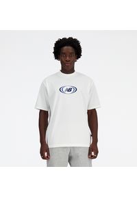 Koszulka męska New Balance MT41600WT – biała. Kolor: biały. Materiał: materiał, poliester. Sport: fitness