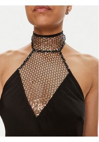 ROTATE Top Victoria 112536100 Czarny Slim Fit. Kolor: czarny. Materiał: wiskoza