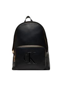 Calvin Klein Plecak Bold Ck Backpack LV04F3233G Czarny. Kolor: czarny. Materiał: skóra