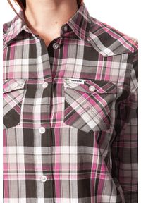 Wrangler - KOSZULA WRANGLER CHECK SHIRT ROSIN GREEN W5240LUWY. Kolor: różowy #5