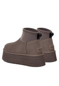 Ugg Śniegowce W Classic Mini Dipper 1168170 Szary. Kolor: szary. Materiał: skóra, zamsz #3