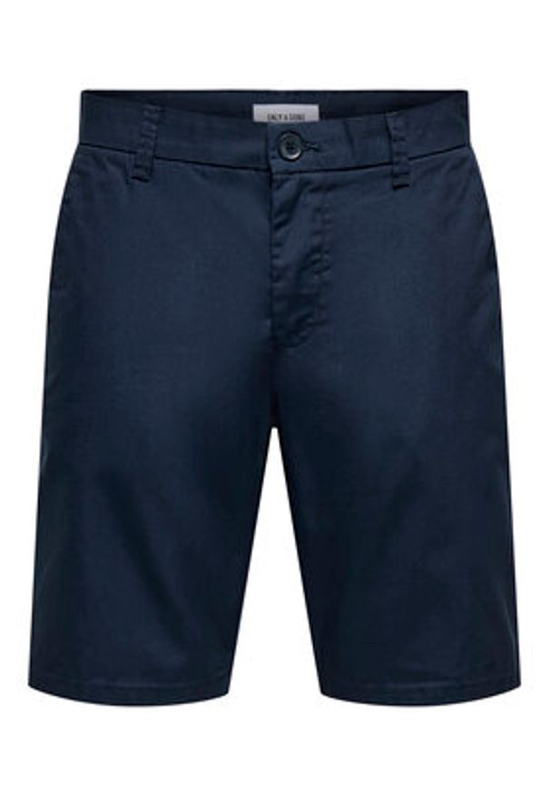 Only & Sons Szorty materiałowe Skal 22034682 Granatowy Slim Fit. Kolor: niebieski. Materiał: syntetyk, bawełna