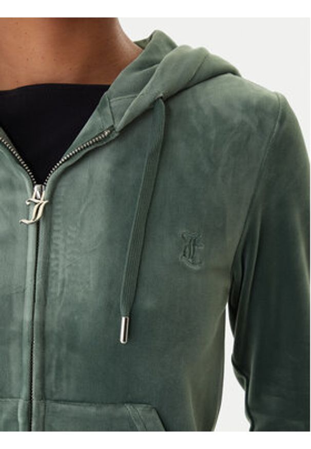 Juicy Couture Bluza Robertson JCAP176 Zielony Slim Fit. Kolor: zielony. Materiał: syntetyk