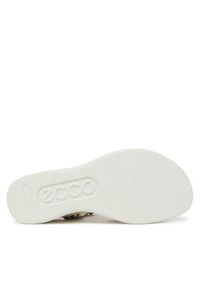 ecco - ECCO Sandały Flowt Wedge Cork 27231361166 Beżowy. Kolor: beżowy. Materiał: skóra #3