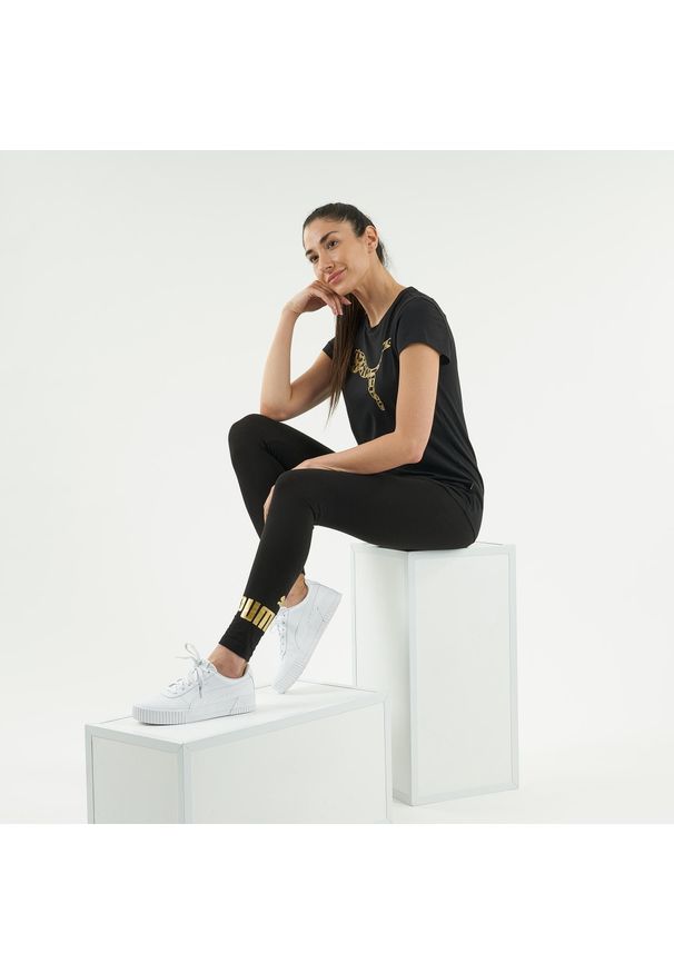Puma - Legginsy fitness. Materiał: bawełna, elastan. Wzór: ze splotem. Sport: fitness