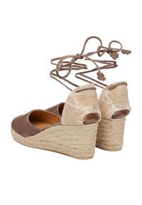 Castañer Espadryle Carina 21741 Brązowy. Kolor: brązowy. Materiał: skóra, zamsz #3