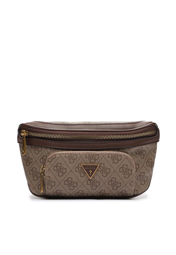 Guess Saszetka nerka Vezzola Smart Mini Bags HMEVZL P3231 Beżowy. Kolor: beżowy. Materiał: skóra