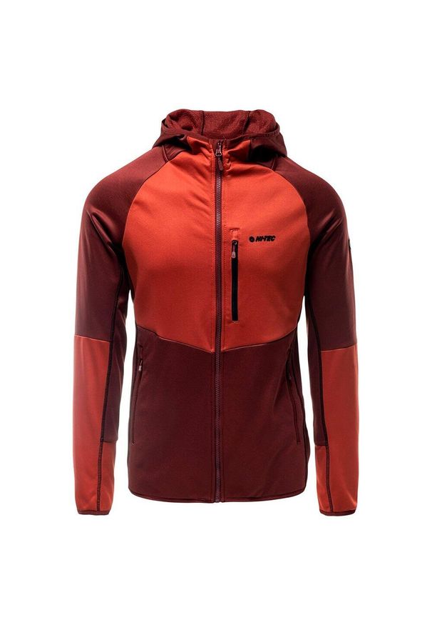 Hi-tec - Kurtka Z Kapturem Męska Camil. Typ kołnierza: kaptur. Kolor: czerwony. Sezon: zima. Styl: sportowy